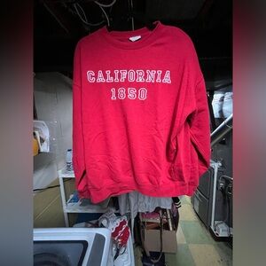 Reflex Vibrant Red California 1850 Sweatshirt Size Medium Giveaway